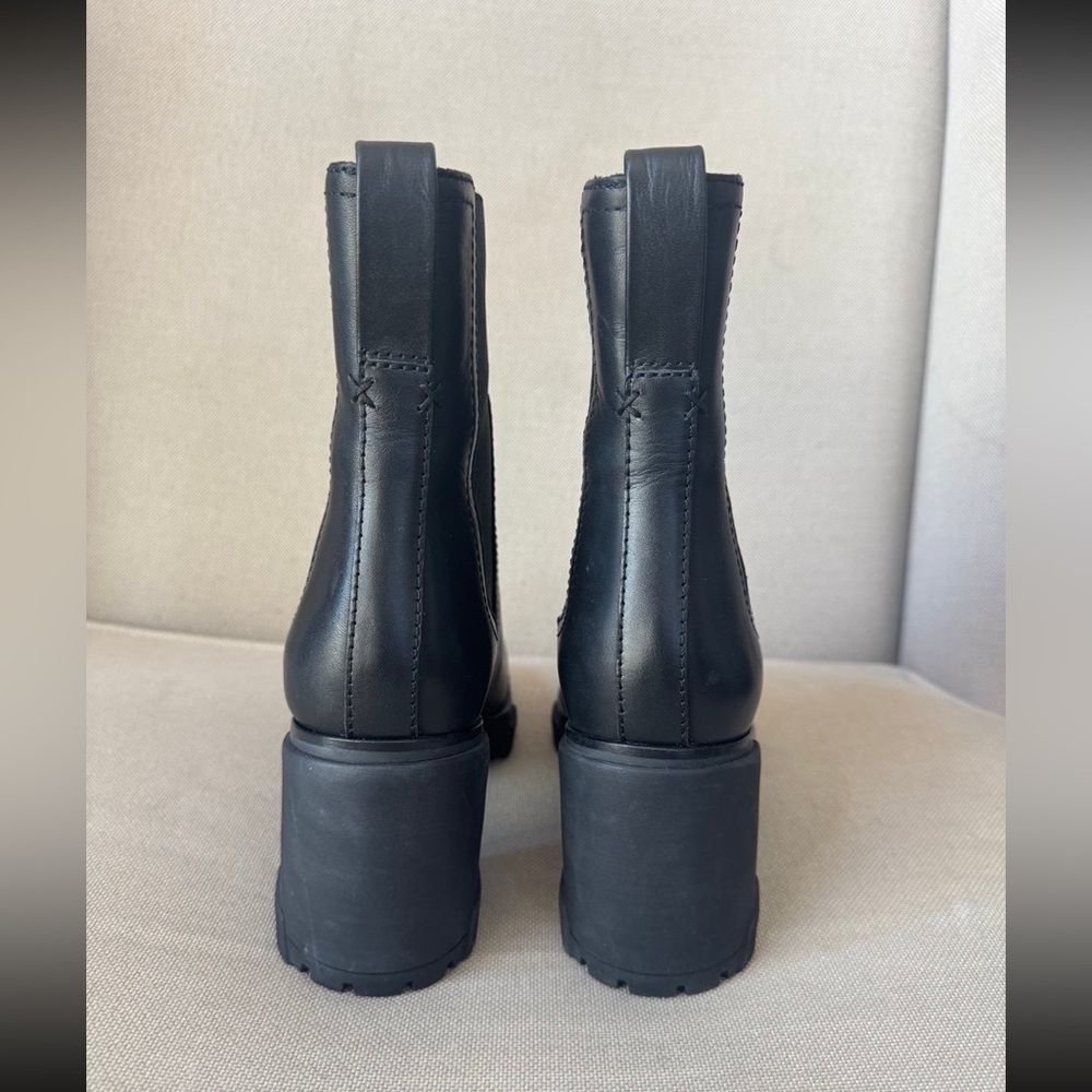 Rag & Bone Womens Shiloh High Leather Ankle Chelsea Boots black shoes size 38.5 - Picture 5 of 11